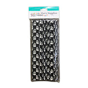 Halloween Paper Straws With White Skulls - Pack Of 20