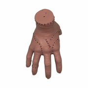 Brown voodoo doll on a white background