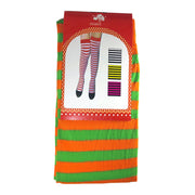 Orange And Green Stripe Stockings