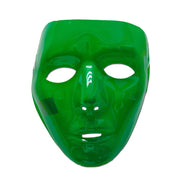 Dark Green Glossy Full Face Party Mask
