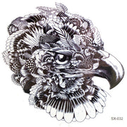 Eagle Collage Large Temporary Tattoo