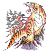 Tiger Rock Large Temporary Tattoo