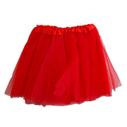 Adults Tulle Tutu Skirt - Red 40cm
