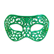 Green Shiny Filigree Masquerade Mask