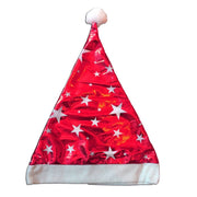 Shiny Christmas Santa Claus Hat with Stars | Christmas Hat