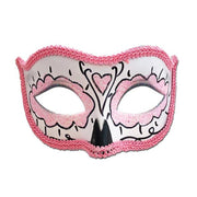 Day Of The Dead Masquerade Mask Pink