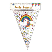 Rainbow Unicorn Party Decor Banner 2.5m