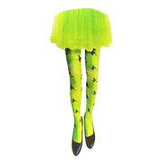Halloween Lumo Green Witches Stockings