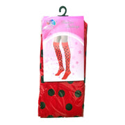 Red and Black Polka Dot Stockings