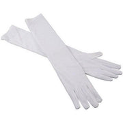Long Gloves Nylon - White
