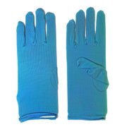 Economy Adult Short Gloves - Turquoise Blue