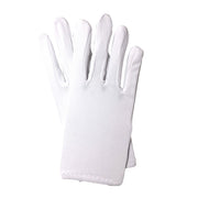 Budget Ladies Short Gloves - White 20cm