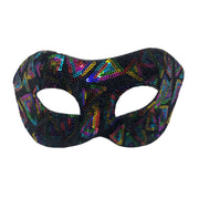Rainbow Sequined Masquerade Mask