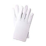 Budget Childrens Short Gloves - White