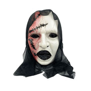 Zombie Halloween Mask With Hood #1