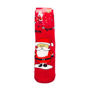 Adults Christmas Socks - Ho Ho Ho Santa - Red