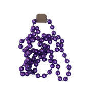 Mardi Gras Party Beads - Single Strand Ball Purple