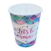 Mermaid Party Paper Cups II - Pack Of 10