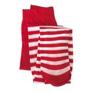 Childrens Red And White Stripe Pantyhose - Ages 4 to 6