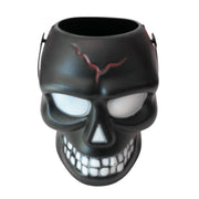 Halloween Trick Or Treat Bucket - Black Skull