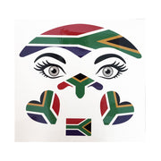 South African Face Temporary Tattoos - Design 6