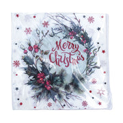 Christmas Napkins - Merry Christmas Wreath - Pack Of 20