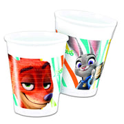 Zootropolis Plastic Drinking Cups - Pack Of 8