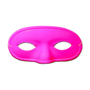 Plastic Neon Pink Domino Masquerade Mask