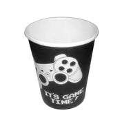 Its Game Time Black Paper Cups - Pack Of 10