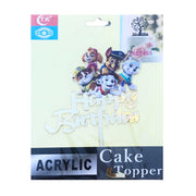 Cake Topper - Happy Birthday - Paw