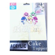 Cake Topper - Happy Birthday - Baby Shark