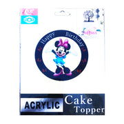 Cake Topper - Happy Birthday - Minnie