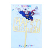 Cake Topper - Happy Birthday - Super