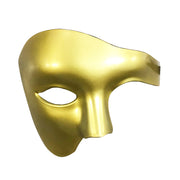 Mens Phantom Of The Opera Masquerade Mask - Gold