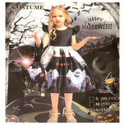 Girls Printed Ghost Halloween Costume Ages 4-5