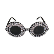 Party Glasses - Black with Rhinestones