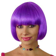 Ladies Bob Style Wig - Purple