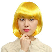 Ladies Bob Style Wig - Yellow
