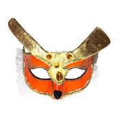 Fox Masquerade Mask With Lace Trim