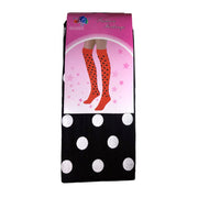 Black Stockings With White Polka Dots