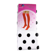White Stockings With Black Polka Dots