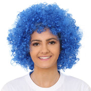 Curly Blue Fancy Dress Wig