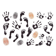 Foot And Hand Prints Temporary Tattoo Themed Sheet