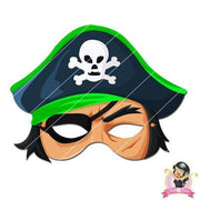 Childrens Download And Print Pirate Mask - Green