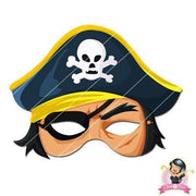 Childrens Download And Print Pirate Mask - Yellow