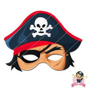 Childrens Download And Print Pirate Mask - Red