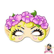 Childrens Download And Print Fairy Mask - Dark Pink