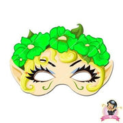 Childrens Download And Print Fairy Mask - Green