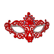 Elegant Ladies Red PVC Masquerade Mask