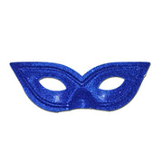 Pointy Blue Glitter Masquerade Mask